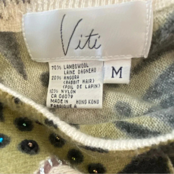 Vintage Viti Lambswool‎ Blend Sweater Size Medium - Picture 5 of 5